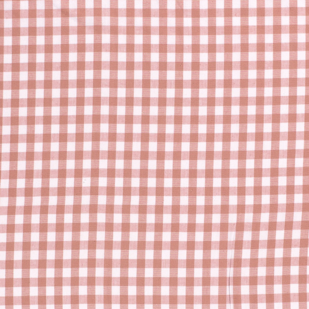 Tissu coton vichy rose – Image 2