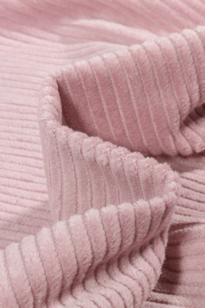 Tissu velours rose