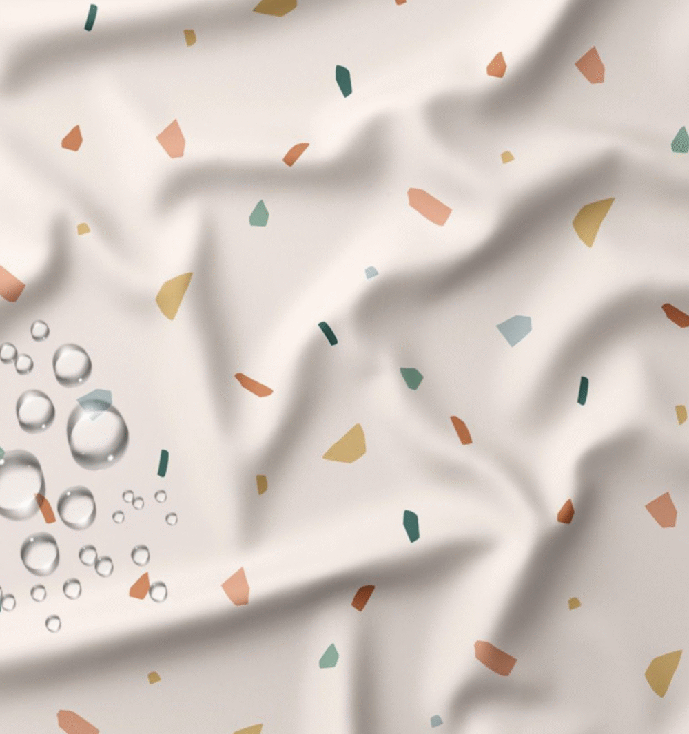 Tissu imperméable miette