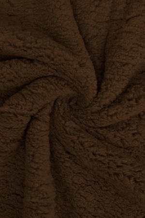 Tissu Sherpa marron