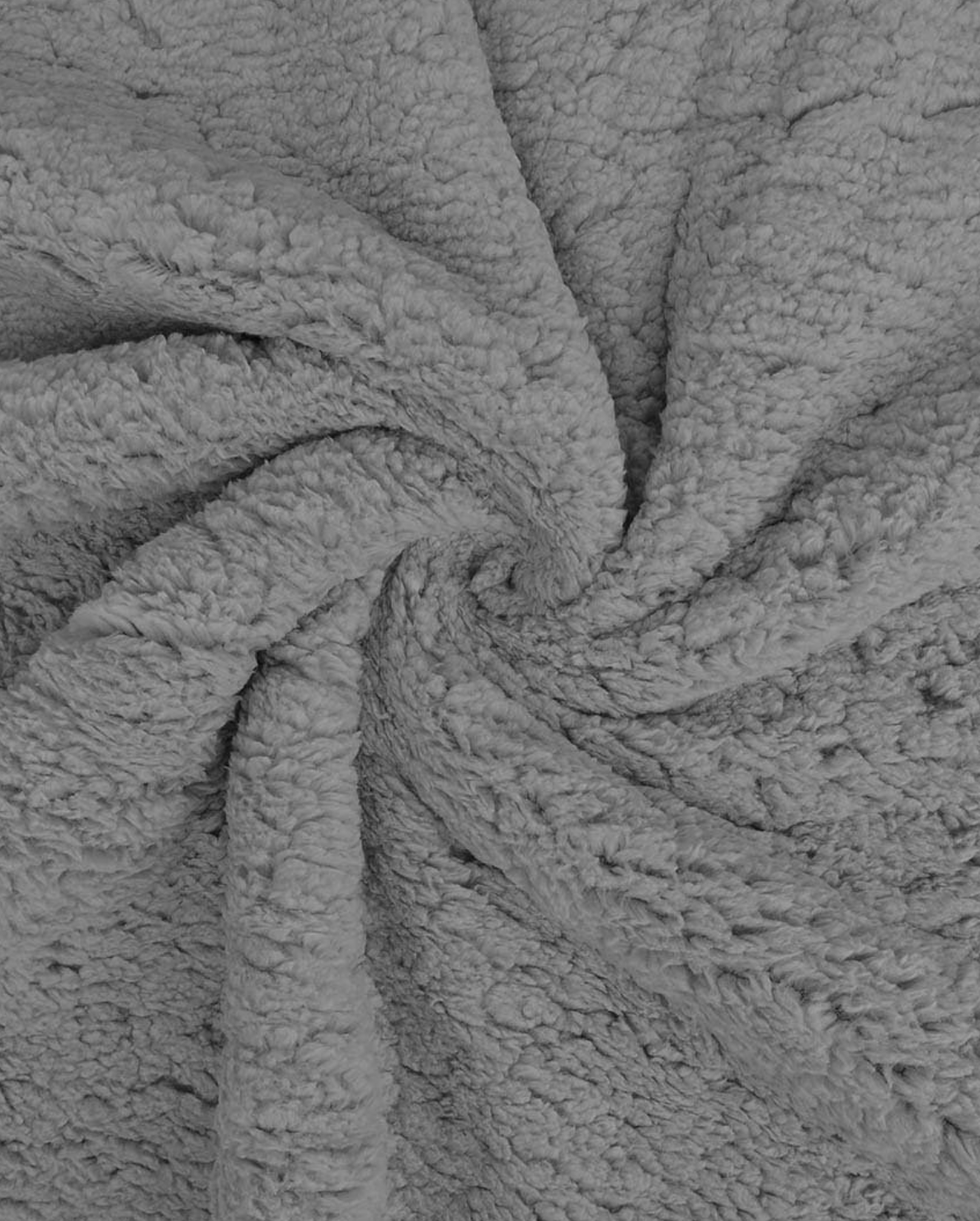 Tissu sherpa gris
