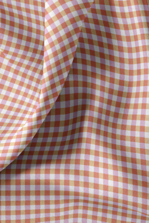 Tissu coton vichy tricolore