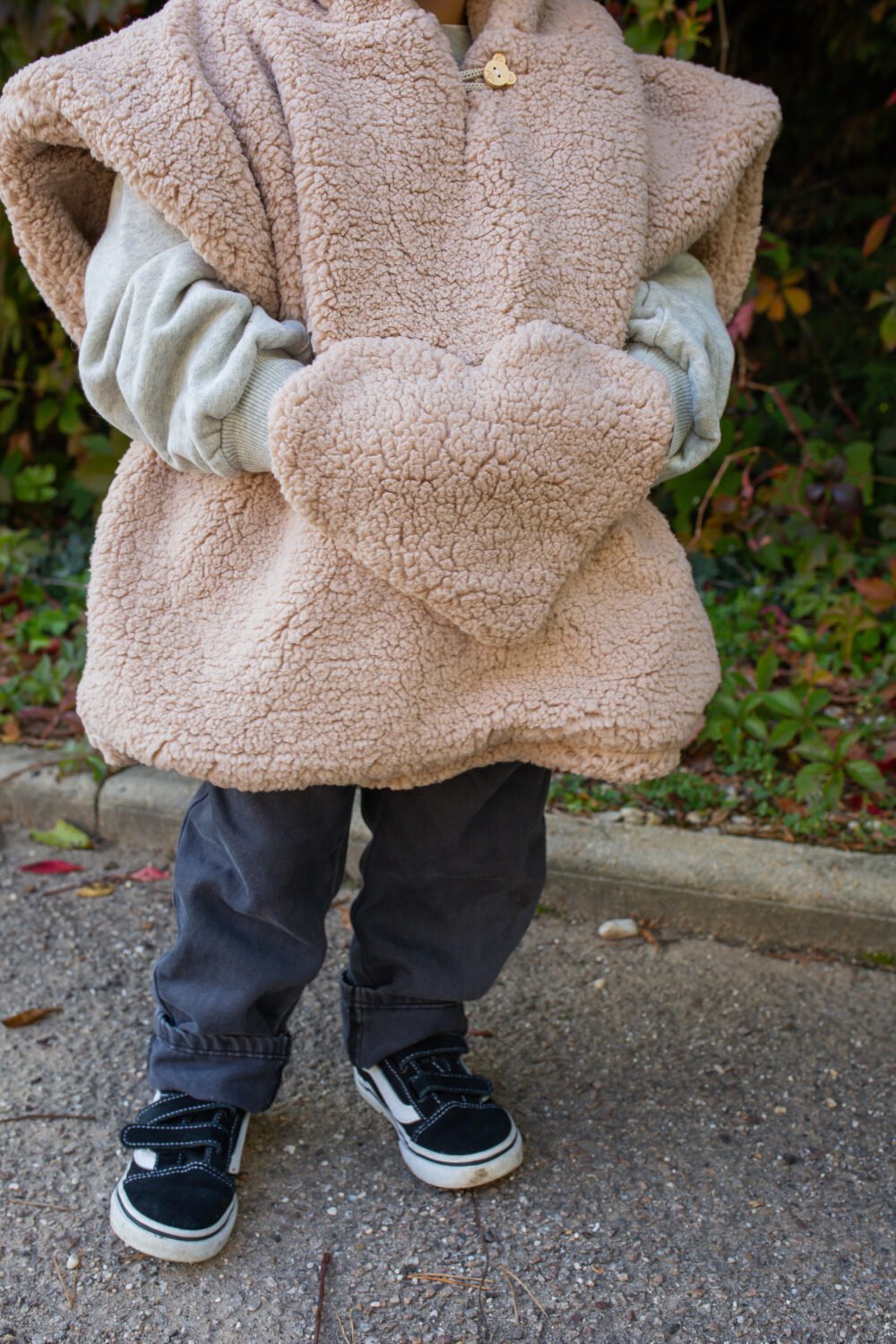 Poncho poche coeur moumoute ourson – Image 7