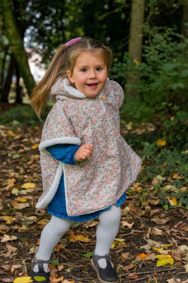 Poncho fleuris Alma