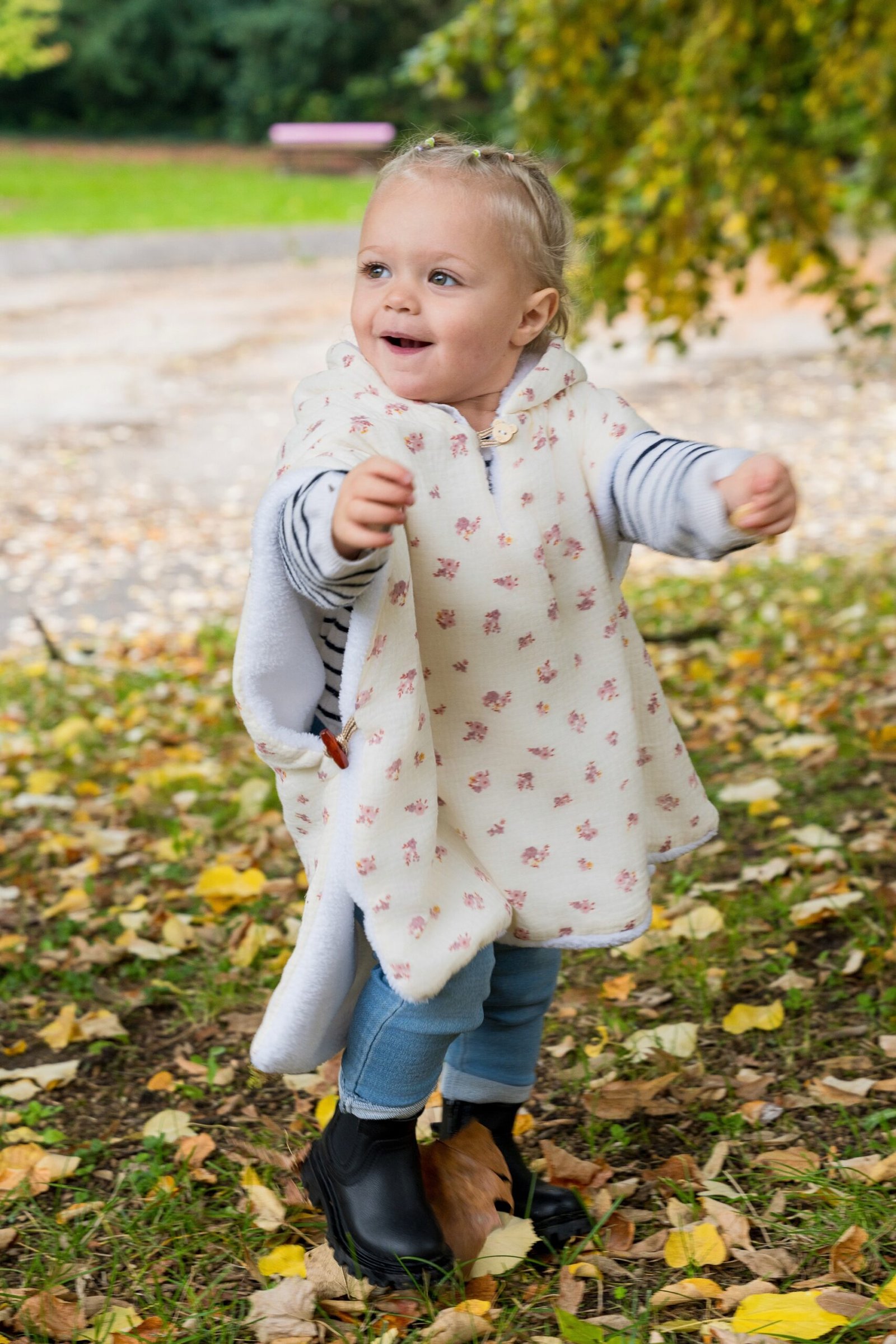 Poncho fleuris Paola – Image 4