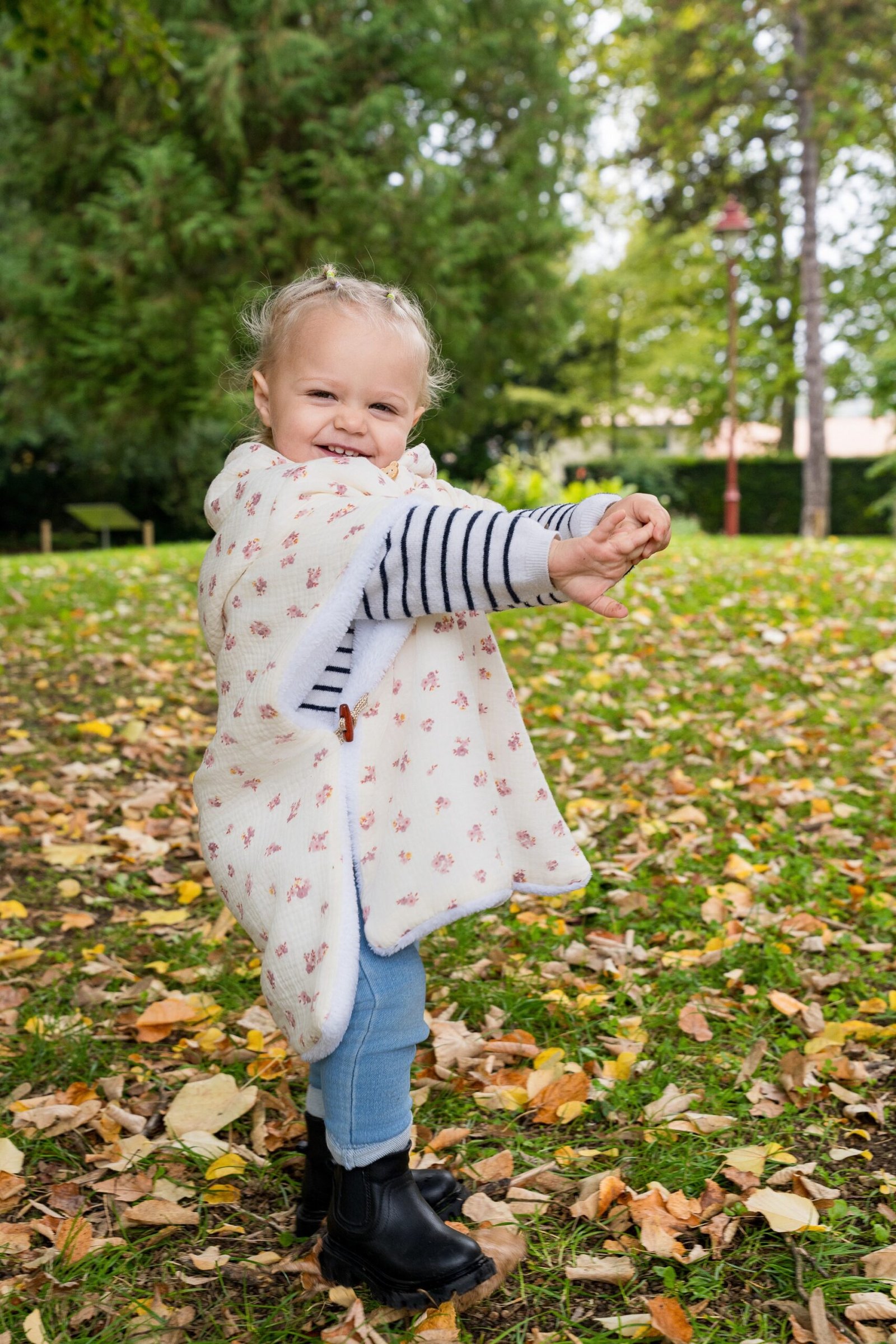 Poncho fleuris Paola – Image 2