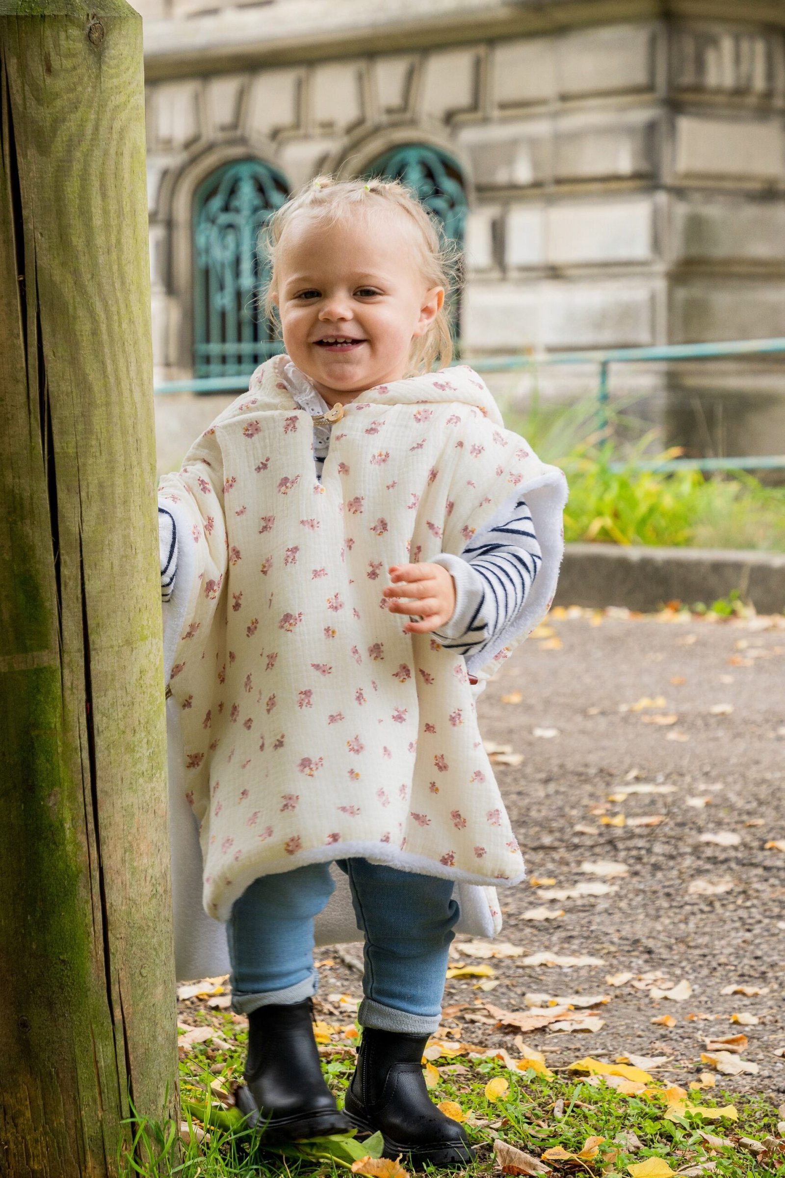 Poncho fleuris Paola – Image 3