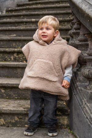 Poncho poche kangourou moumoute ourson