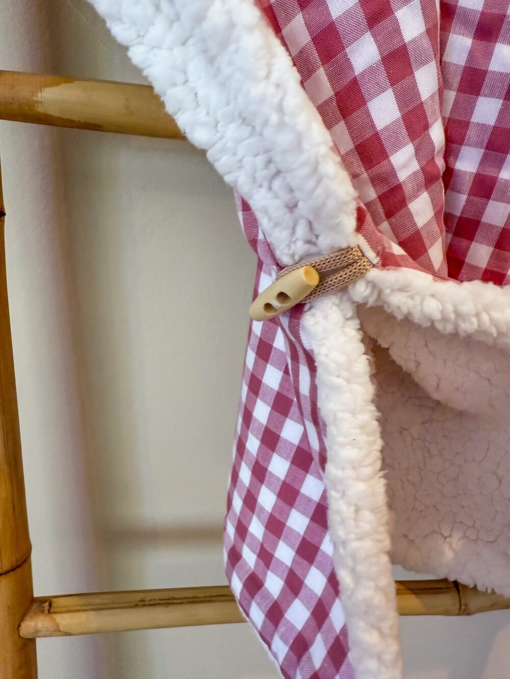 Poncho Vichy rose – Image 2