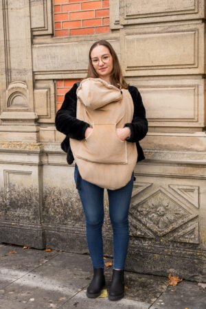 Couverture de portage velours camel