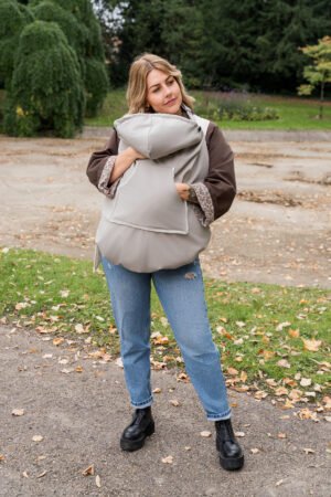 Couverture de portage imperméable grise