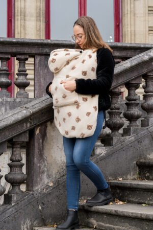 Couverture de portage moumoute ourson