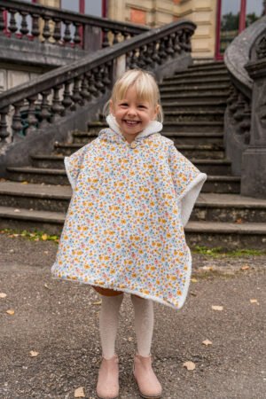 Poncho fleuris Nina