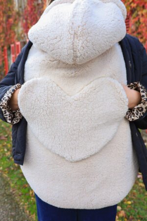 Couverture de portage poche coeur liseré doré