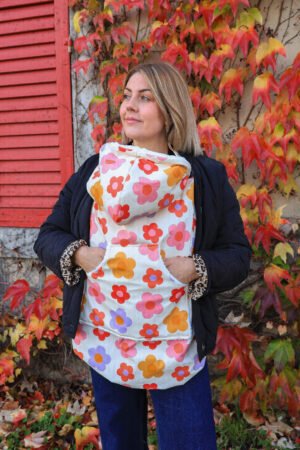 Couverture de portage imperméable fleuris