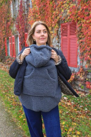 Couverture de portage moumoute anthracite