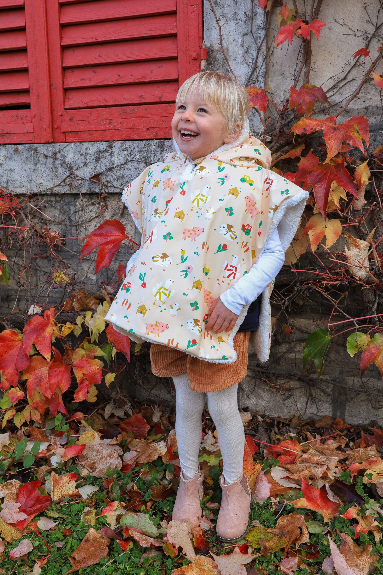 Poncho Imperméable animaux de la ferme