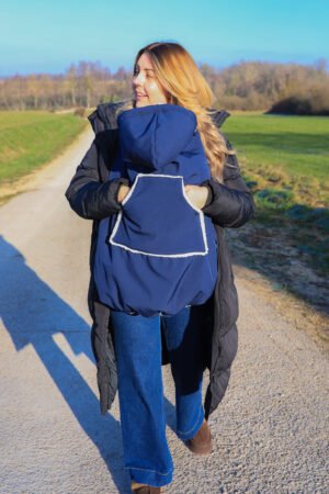 Couverture de portage imperméable bleu marine