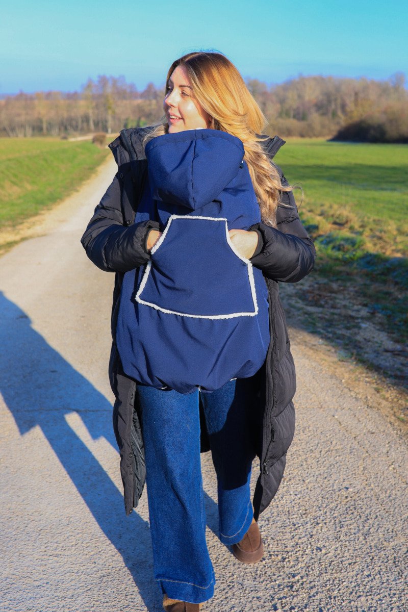 Couverture de portage imperméable bleu marine