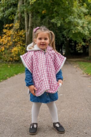 EN STOCK -Poncho Vichy rose