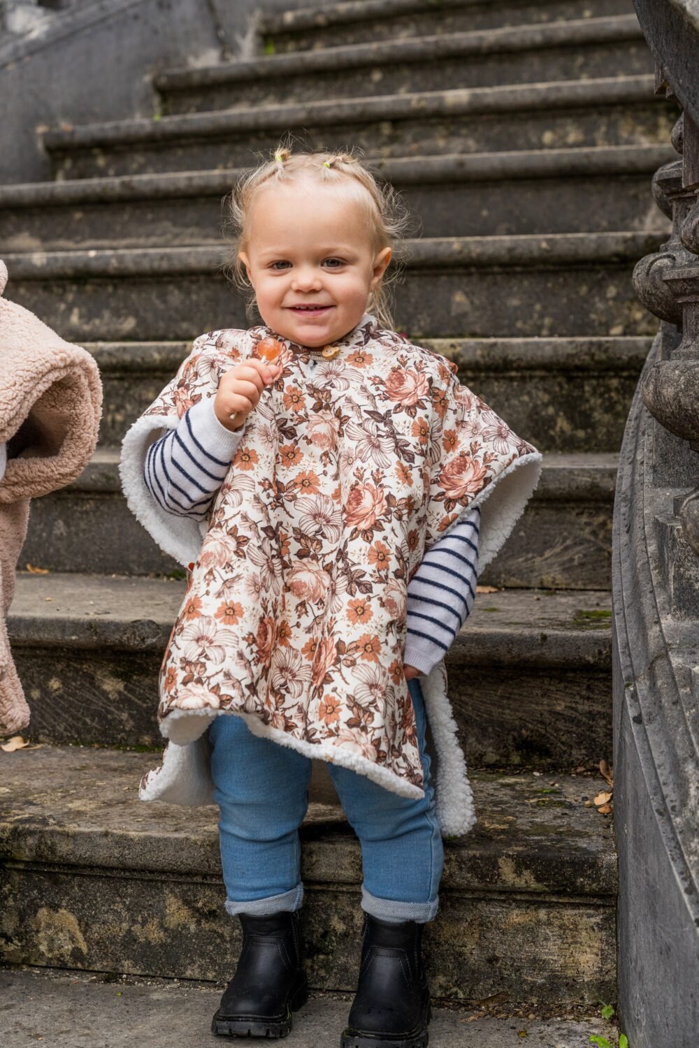 Poncho fleuris Livia