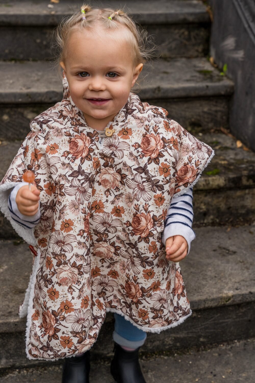 Poncho fleuris Livia – Image 2
