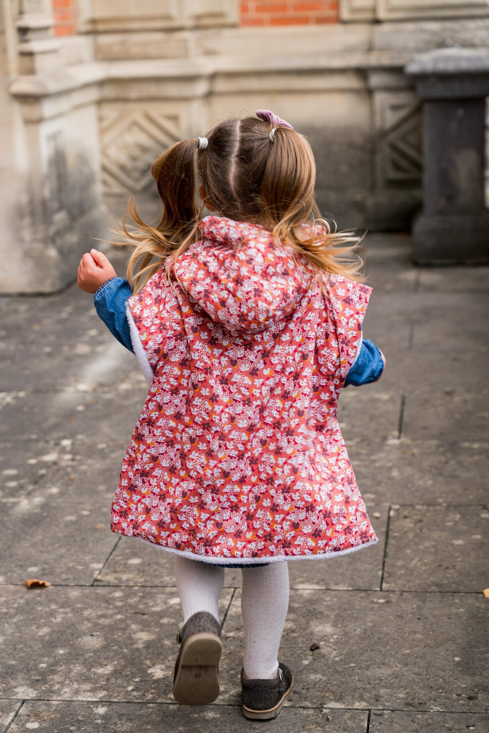 Poncho fleuris Rosa – Image 3