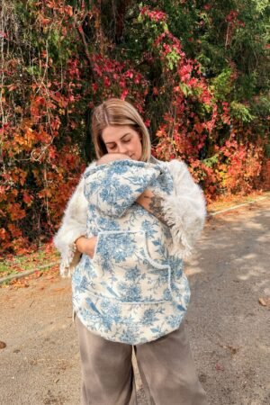 Couverture de portage bird bleu