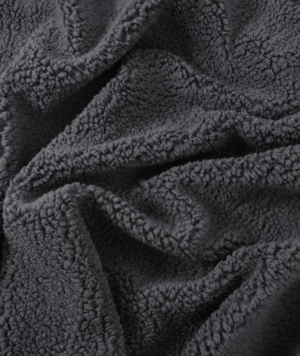Tissu sherpa gris