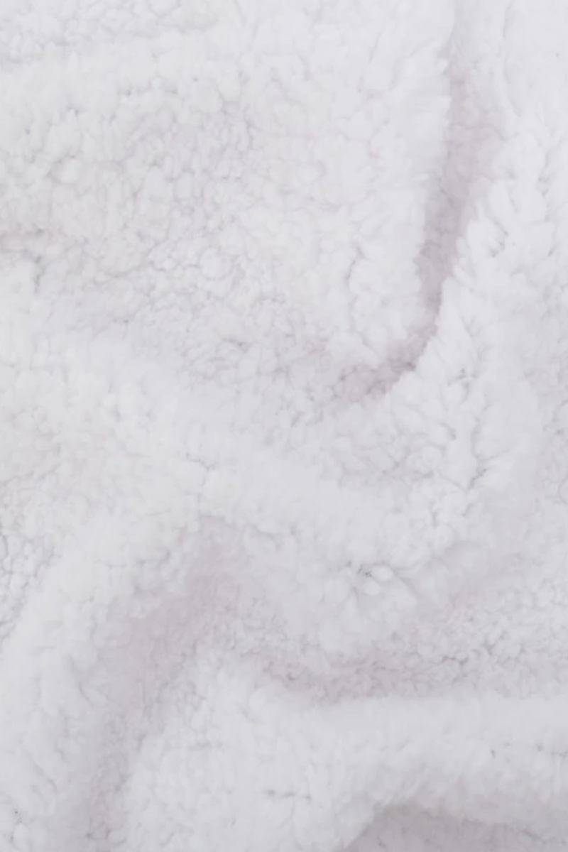 Tissu sherpa blanc