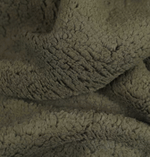 Tissu sherpa kaki