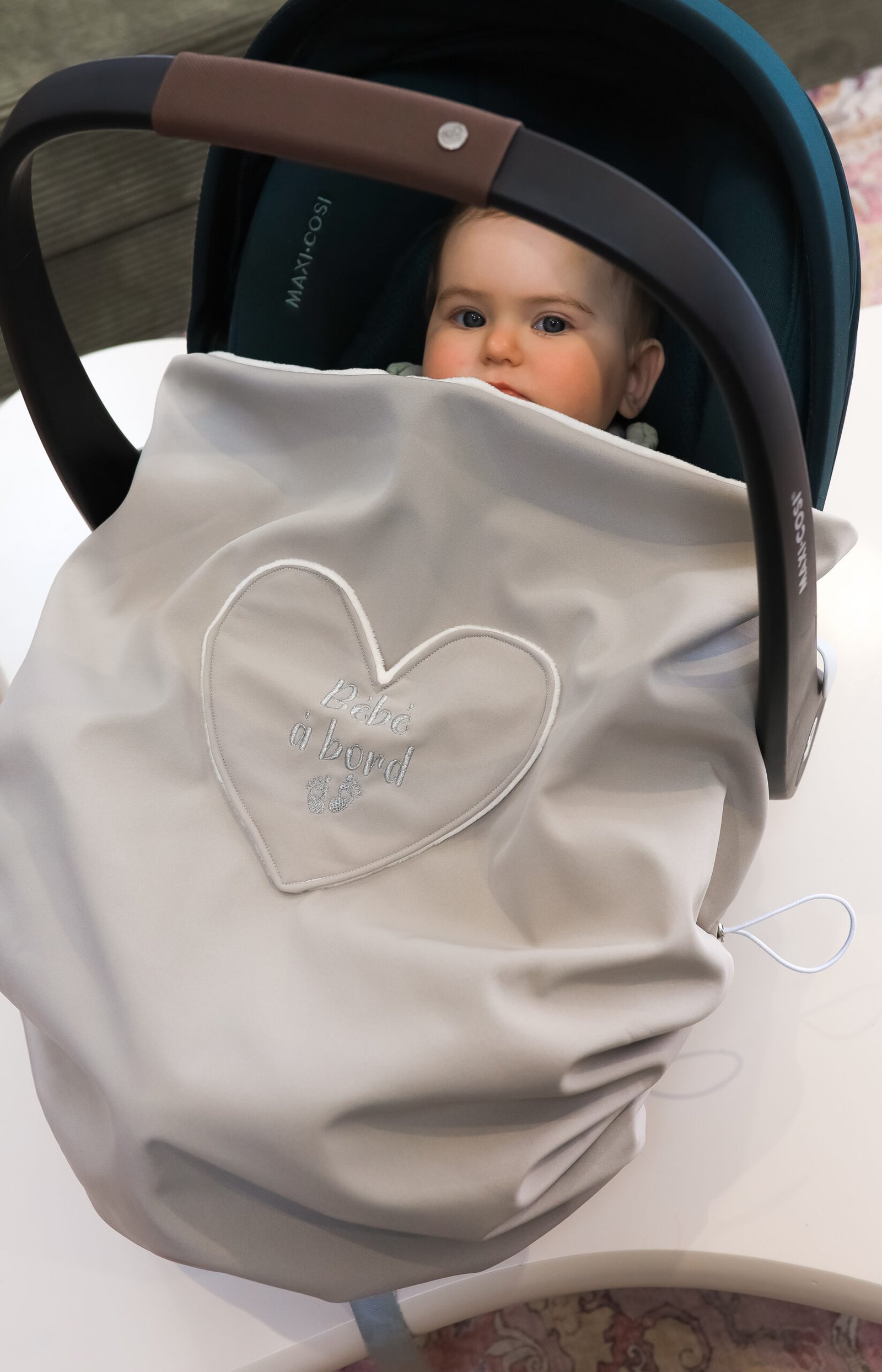 Couverture de cosy imperméable grise – Image 3