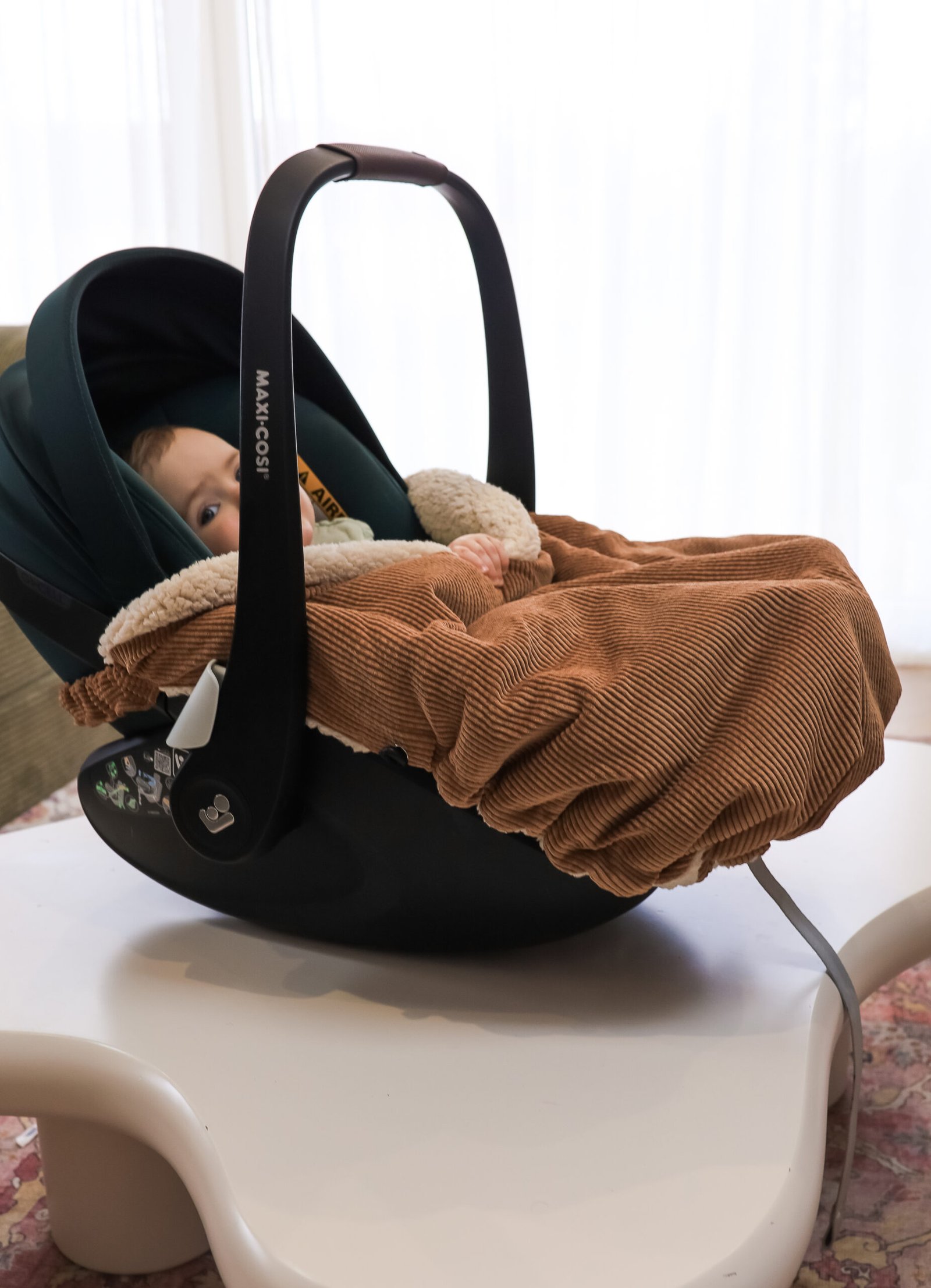 Couverture de cosy velours camel – Image 4