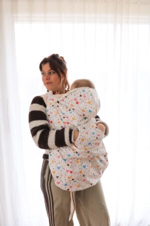 Couverture de portage imperméable coeur