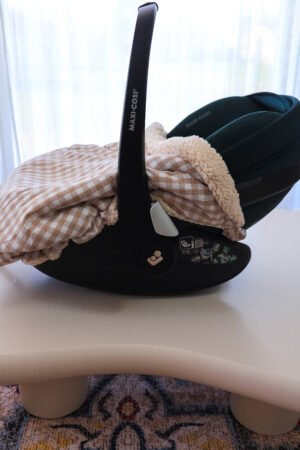 Couverture de cosy vichy camel