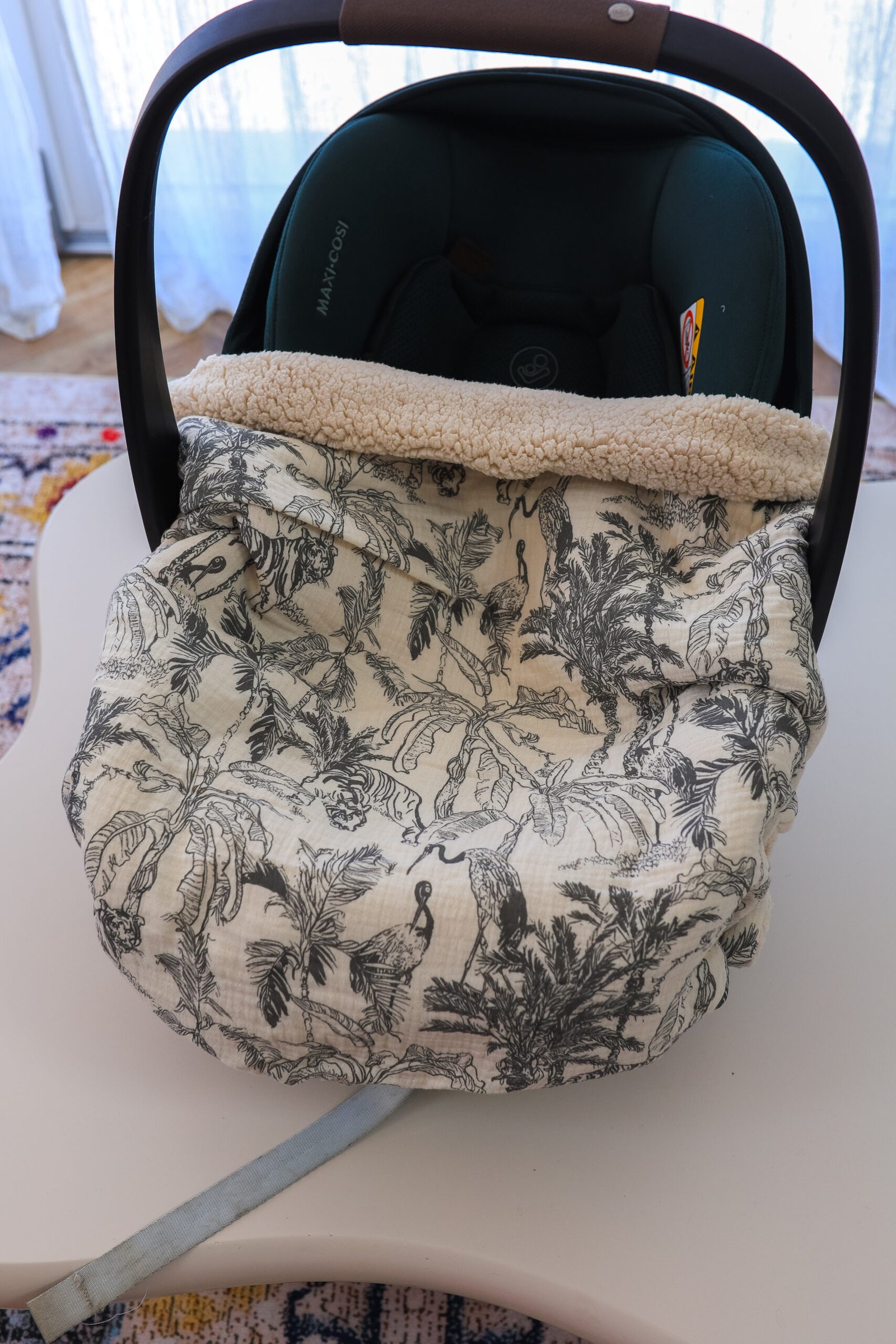 Couverture de cosy bird gris