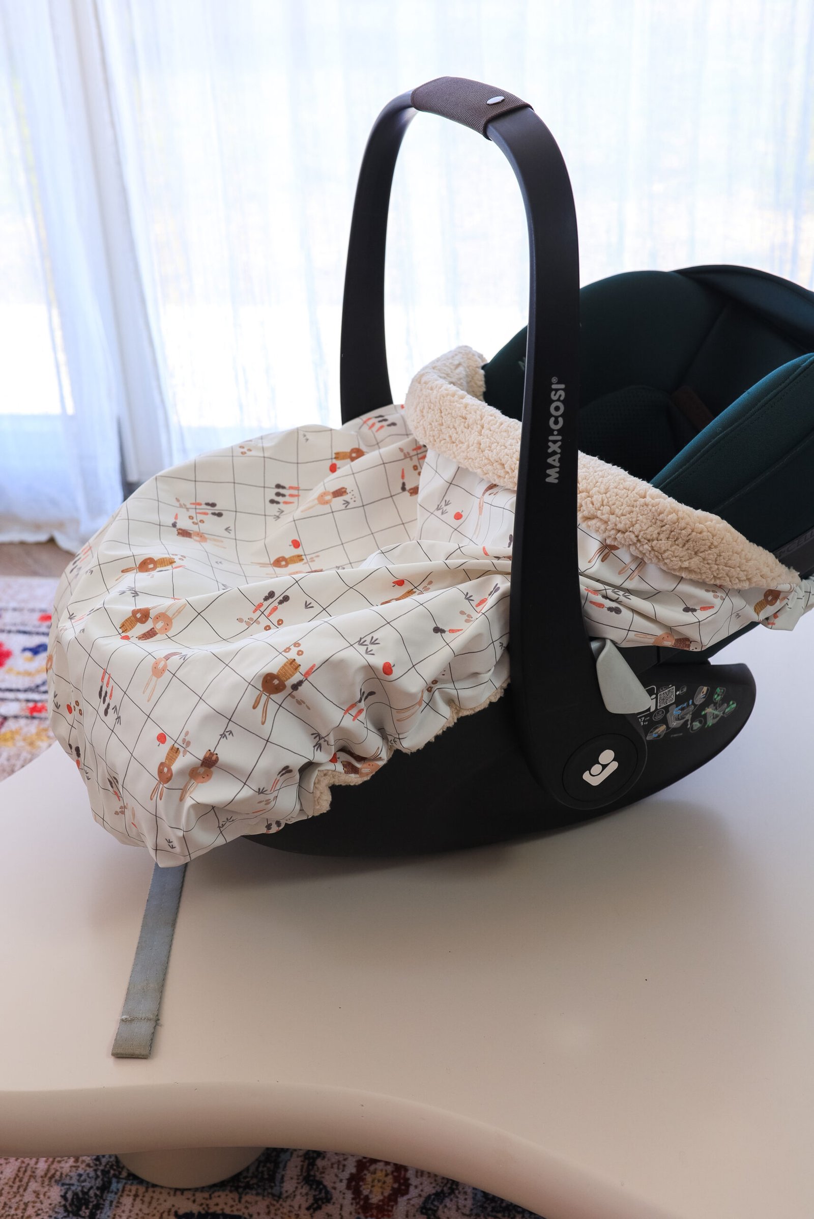 Couverture de cosy imperméable lapin