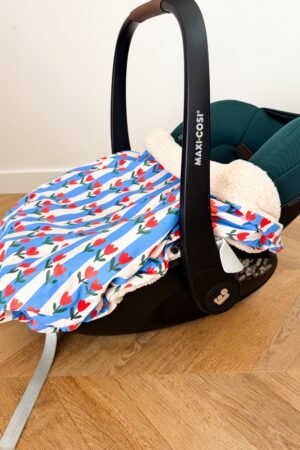 Couverture de cosy imperméable tulipes