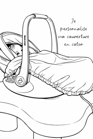 Couverture de cosy coton à personnaliser