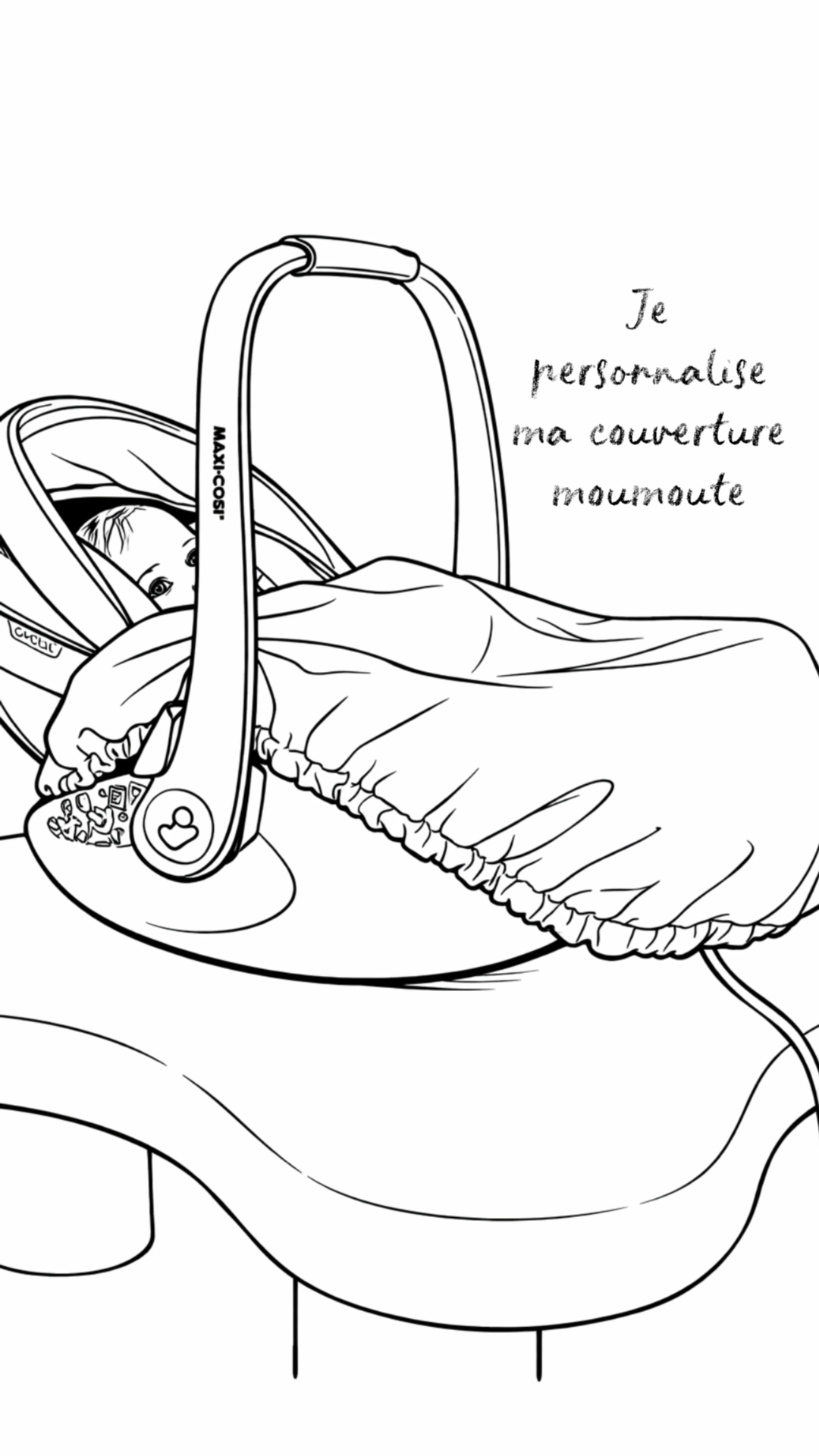 Couverture de cosy moumoute à personnaliser