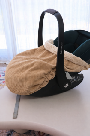 Couverture de cosy velours champagne