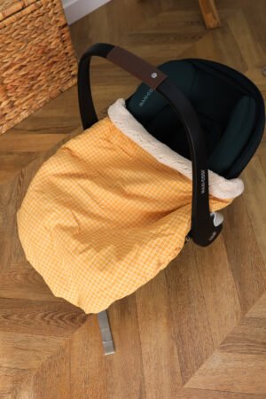 Couverture de cosy coton quadriller