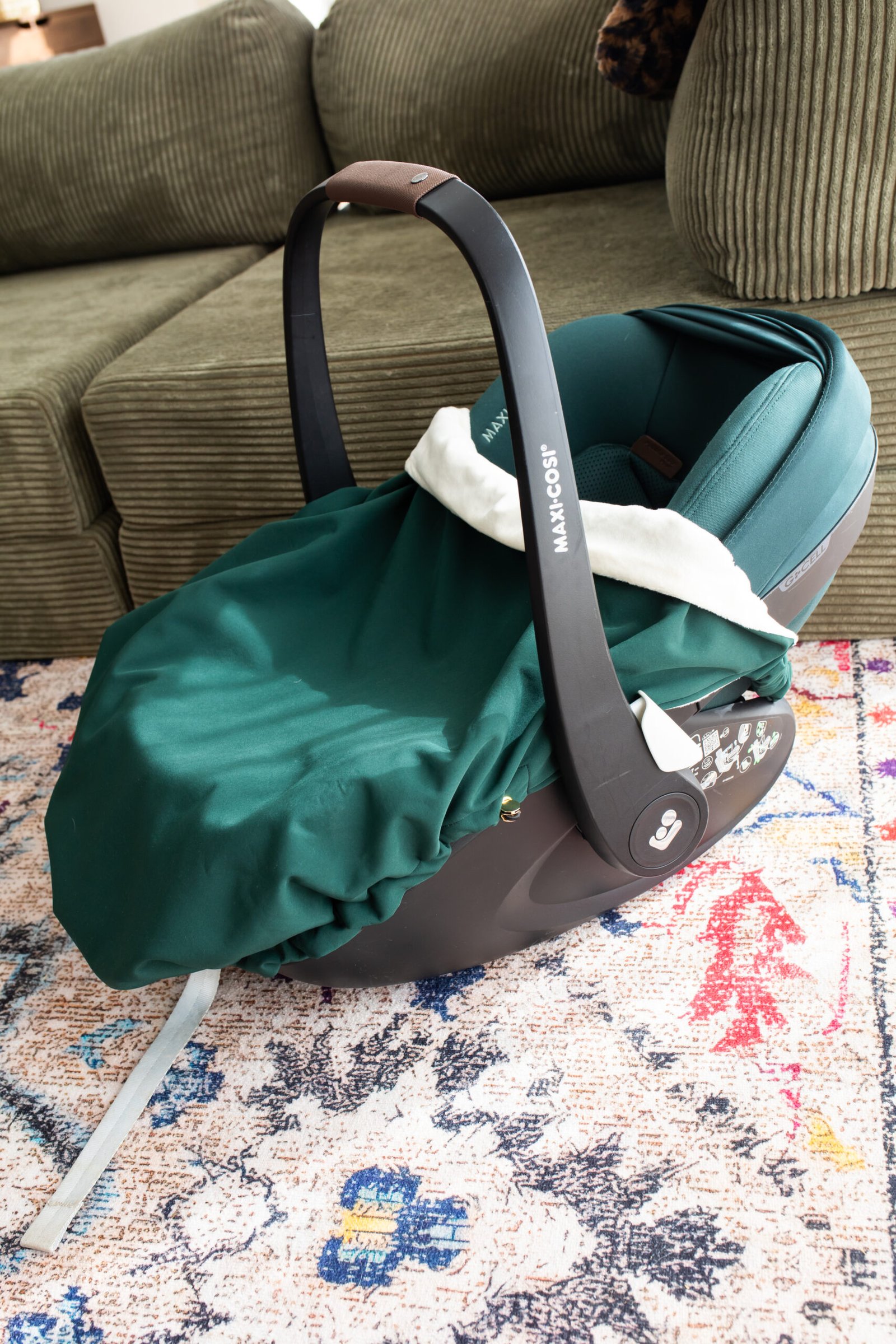 Couverture de cosy imperméable vert