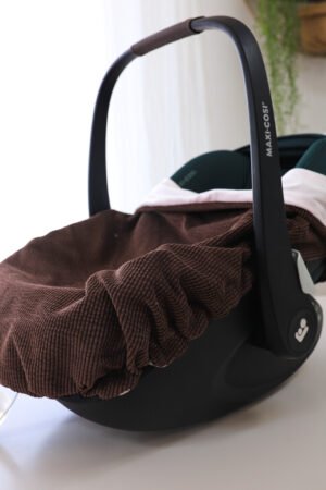 EN STOCK- Couverture de cosy velours marron