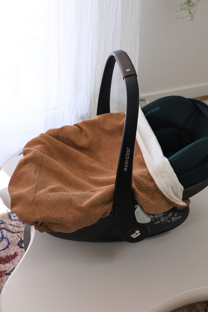 Couverture 3 en 1 velours Camel