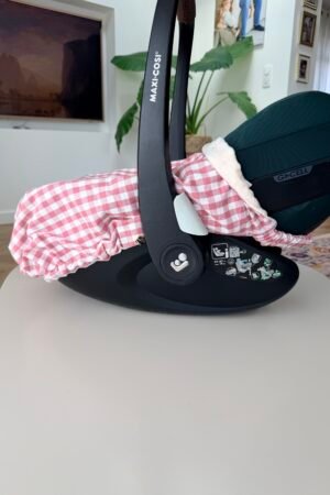 Couverture de cosy vichy rose