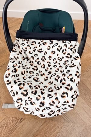 Couverture de cosy léopard Camel