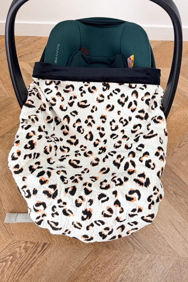 Couverture de cosy léopard Camel