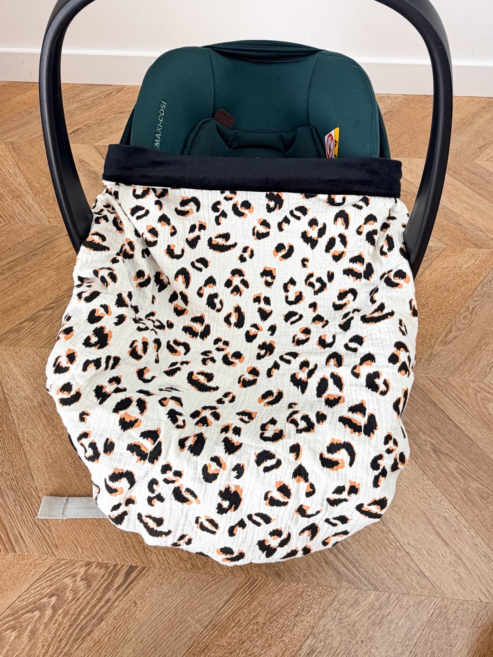 Couverture de cosy léopard Camel