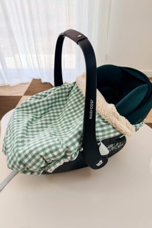 Couverture de cosy vichy vert